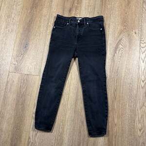 Madewell 9” High-Rise Skinny Jeans Black Wash Size 28